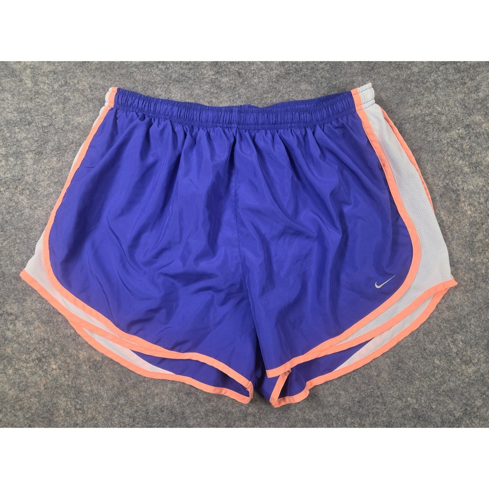 Nike Dri-FIT Tempo Running Shorts Purple Orange White Mesh Womens 1X